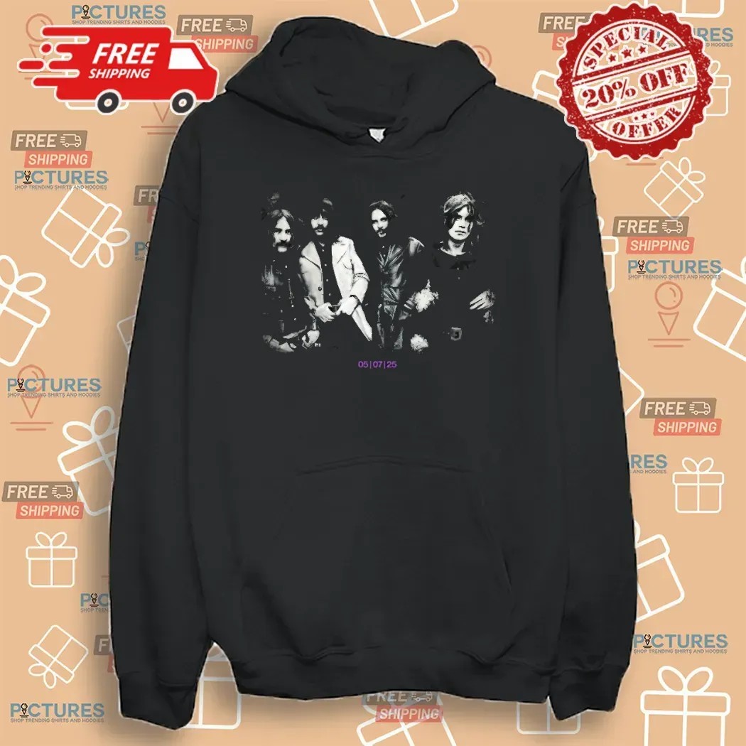 Black Sabbath Band Photo The Final Show 5 July Event T Shirt