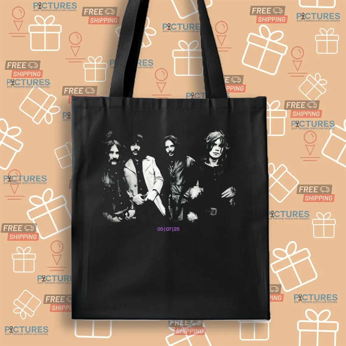 Black Sabbath Band Photo The Final Show 5 July Event T Shirt