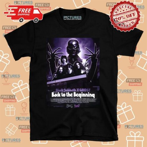Black Sabbath Ghost Back To The Beginning Show On July 5 2025 The Event Of The Century Poster T Shirt