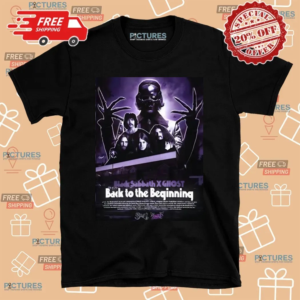 Black Sabbath Ghost Back To The Beginning Show On July 5 2025 The Event Of The Century Poster T Shirt