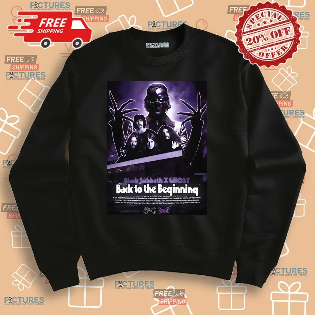 Black Sabbath Ghost Back To The Beginning Show On July 5 2025 The Event Of The Century Poster T Shirt