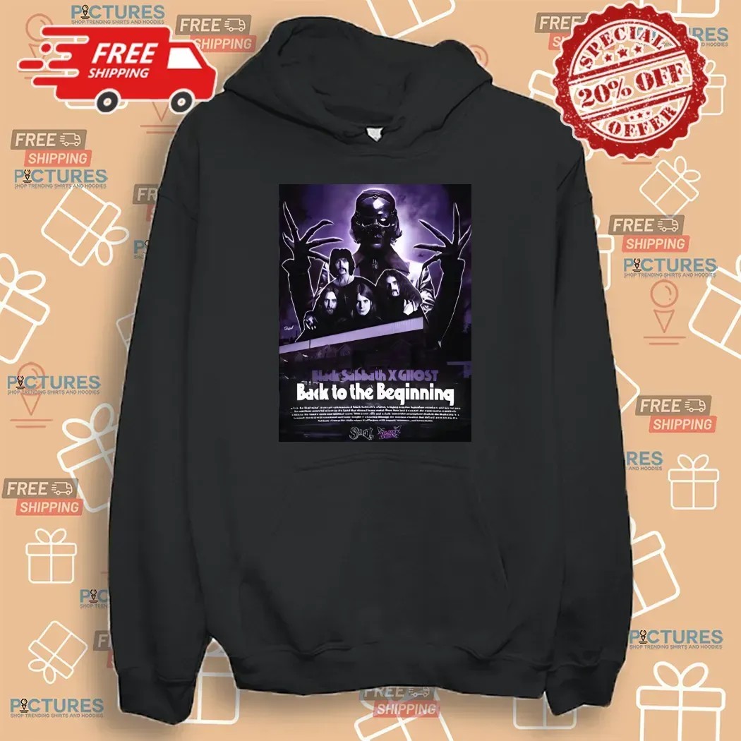 Black Sabbath Ghost Back To The Beginning Show On July 5 2025 The Event Of The Century Poster T Shirt