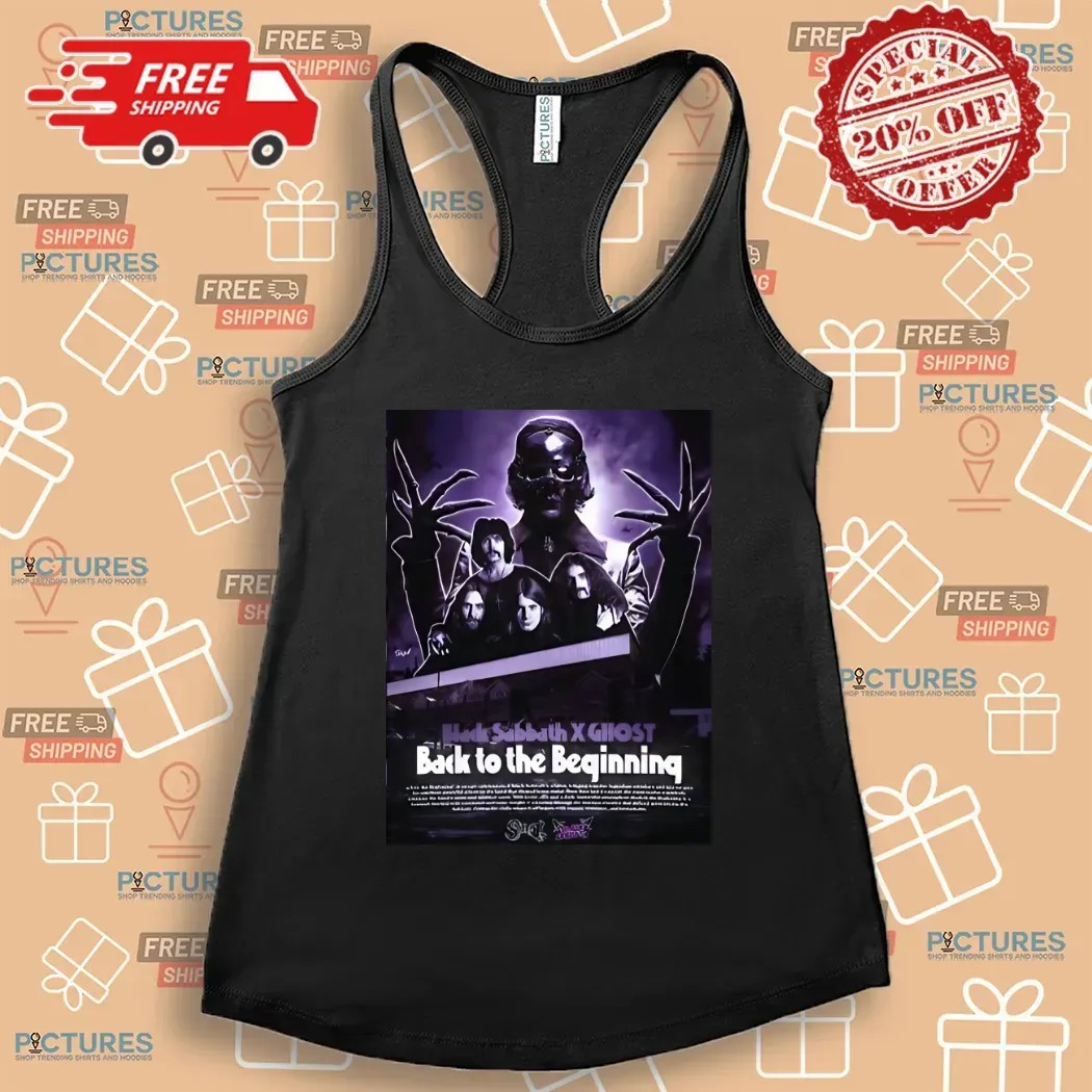 Black Sabbath Ghost Back To The Beginning Show On July 5 2025 The Event Of The Century Poster T Shirt