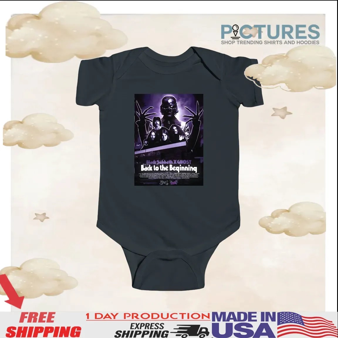 Black Sabbath Ghost Back To The Beginning Show On July 5 2025 The Event Of The Century Poster T Shirt