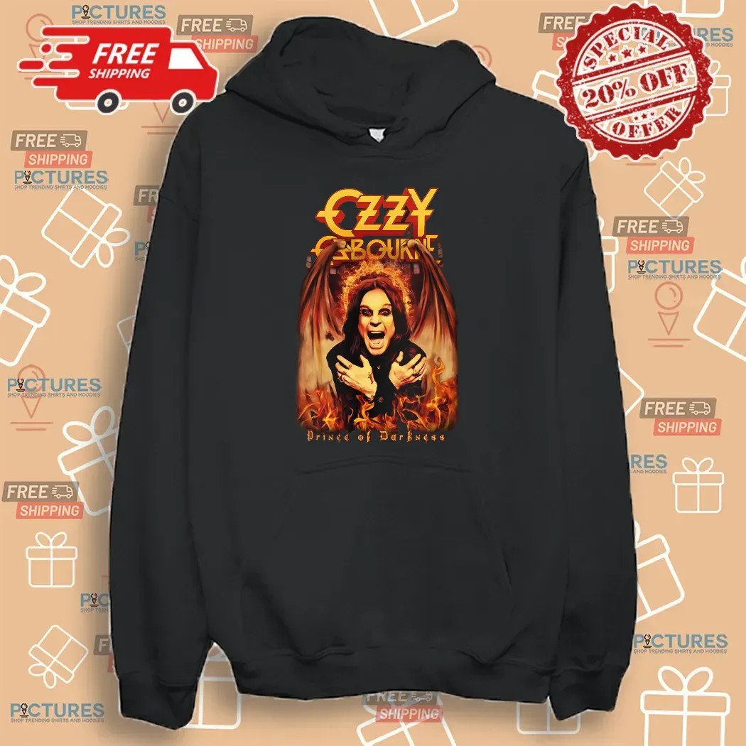 Black Sabbath Ozzy Osbourne Prince Of Darkness Demon Wing 1948 2025 T Shirt