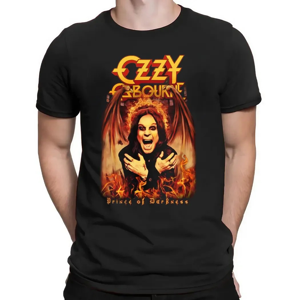 Black Sabbath Ozzy Osbourne Prince Of Darkness Demon Wing 1948 2025 T Shirt