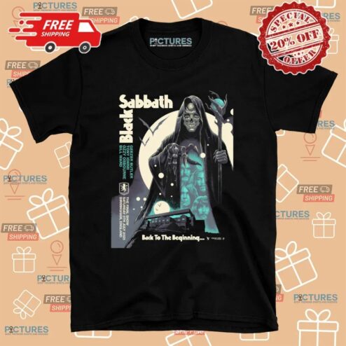 Black Sabbath The Final Show Back To The Beginning Skeleton T Shirt