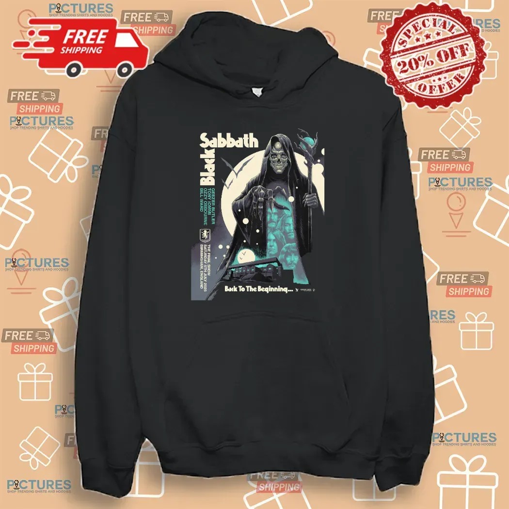 Black Sabbath The Final Show Back To The Beginning Skeleton T Shirt