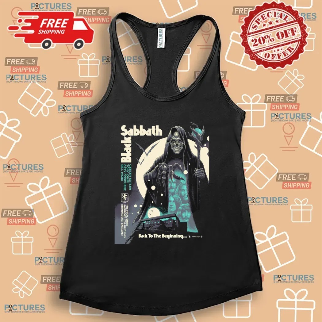 Black Sabbath The Final Show Back To The Beginning Skeleton T Shirt