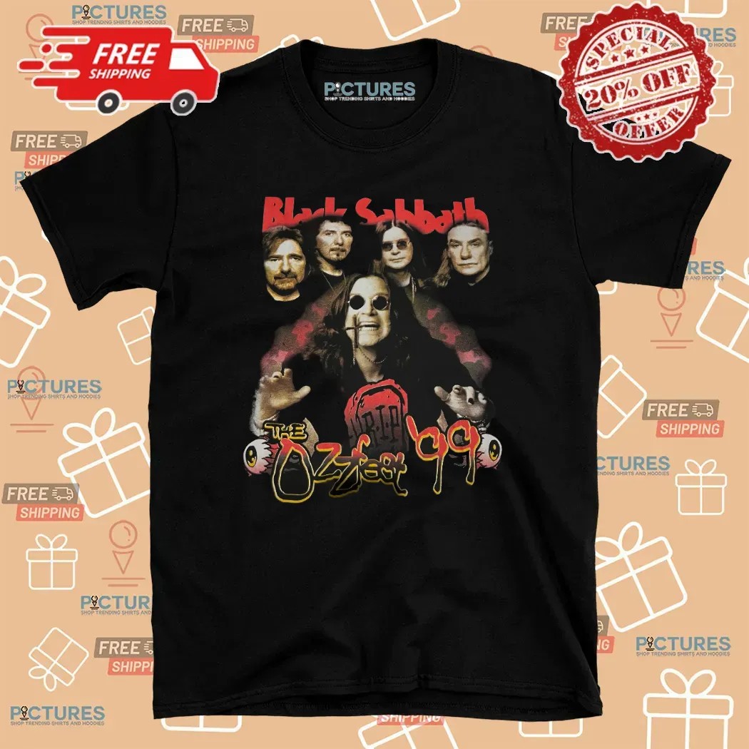 Black Sabbath The Ozzfest 1999 Ozzy Osbourne Band Concert T Shirt