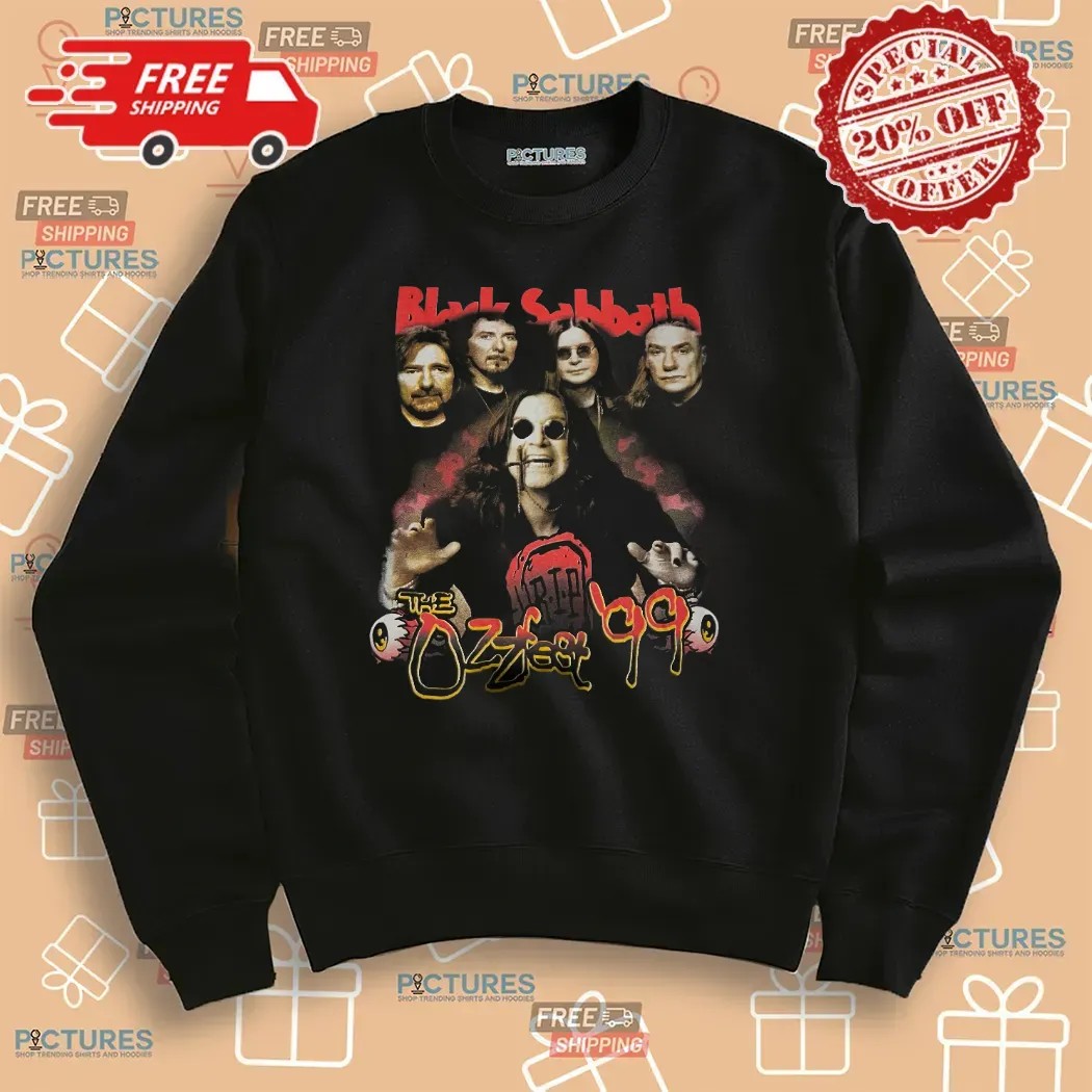 Black Sabbath The Ozzfest 1999 Ozzy Osbourne Band Concert T Shirt