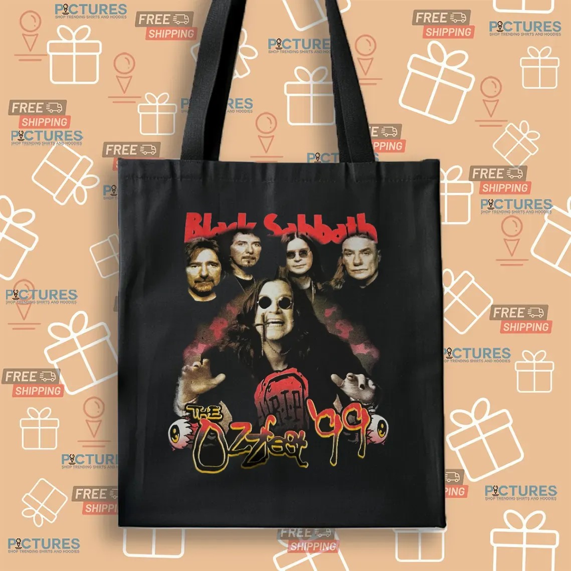 Black Sabbath The Ozzfest 1999 Ozzy Osbourne Band Concert T Shirt