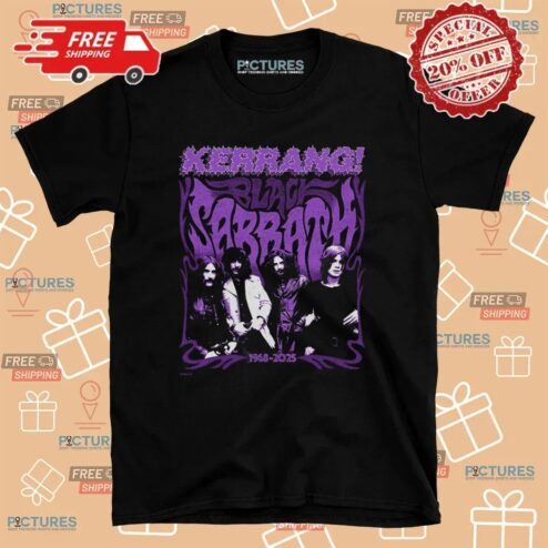 Black Sabbath With Kerrang On 1968 2025 T Shirt