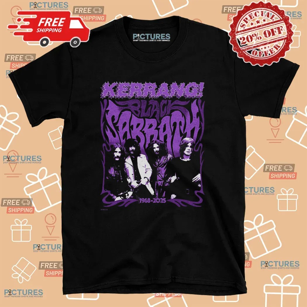 Black Sabbath With Kerrang On 1968 2025 T Shirt