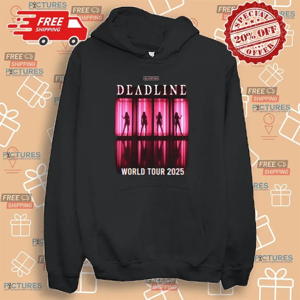Blackpink Deadline World Tour 2025 Dates Pink Neon Art Graphic T Shirt