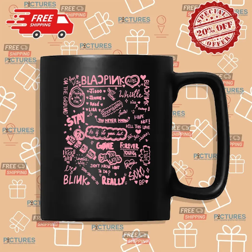 Blackpink Song List World Tour 2025 Kpop Fan Art T Shirt