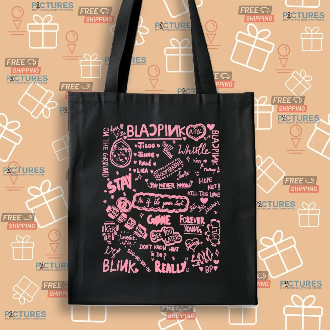 Blackpink Song List World Tour 2025 Kpop Fan Art T Shirt