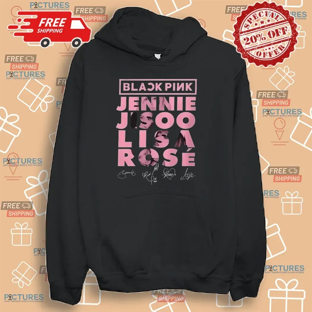 Blackpink World Tour 2025 Kpop Concert Tee Jisoo Jennie Lisa Rose Fan Merch Signatures T Shirt