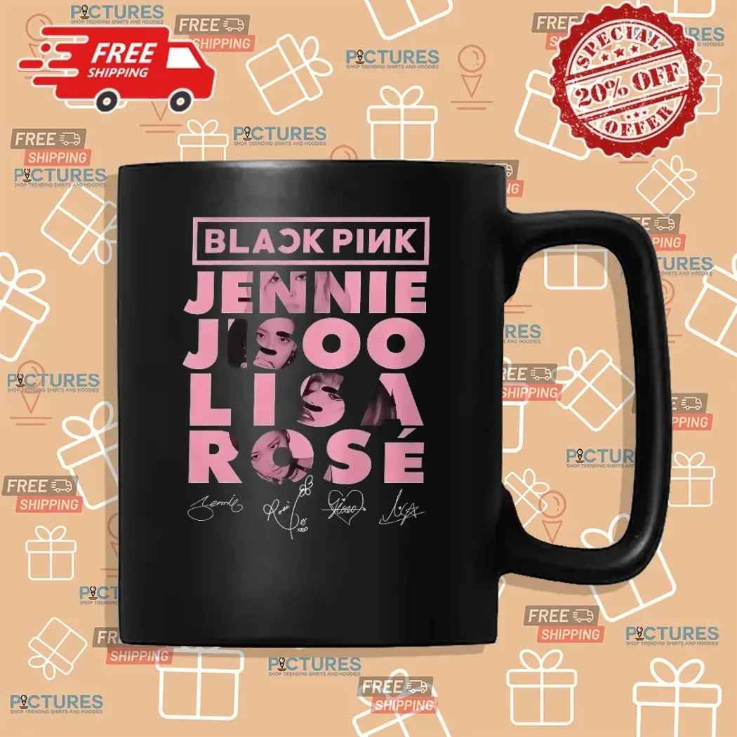 Blackpink World Tour 2025 Kpop Concert Tee Jisoo Jennie Lisa Rose Fan Merch Signatures T Shirt