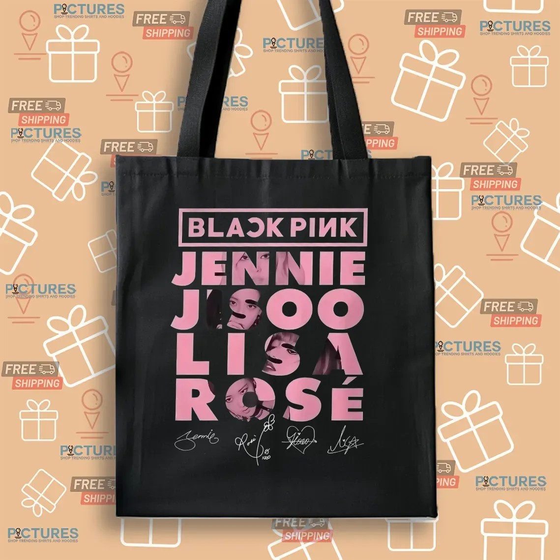 Blackpink World Tour 2025 Kpop Concert Tee Jisoo Jennie Lisa Rose Fan Merch Signatures T Shirt