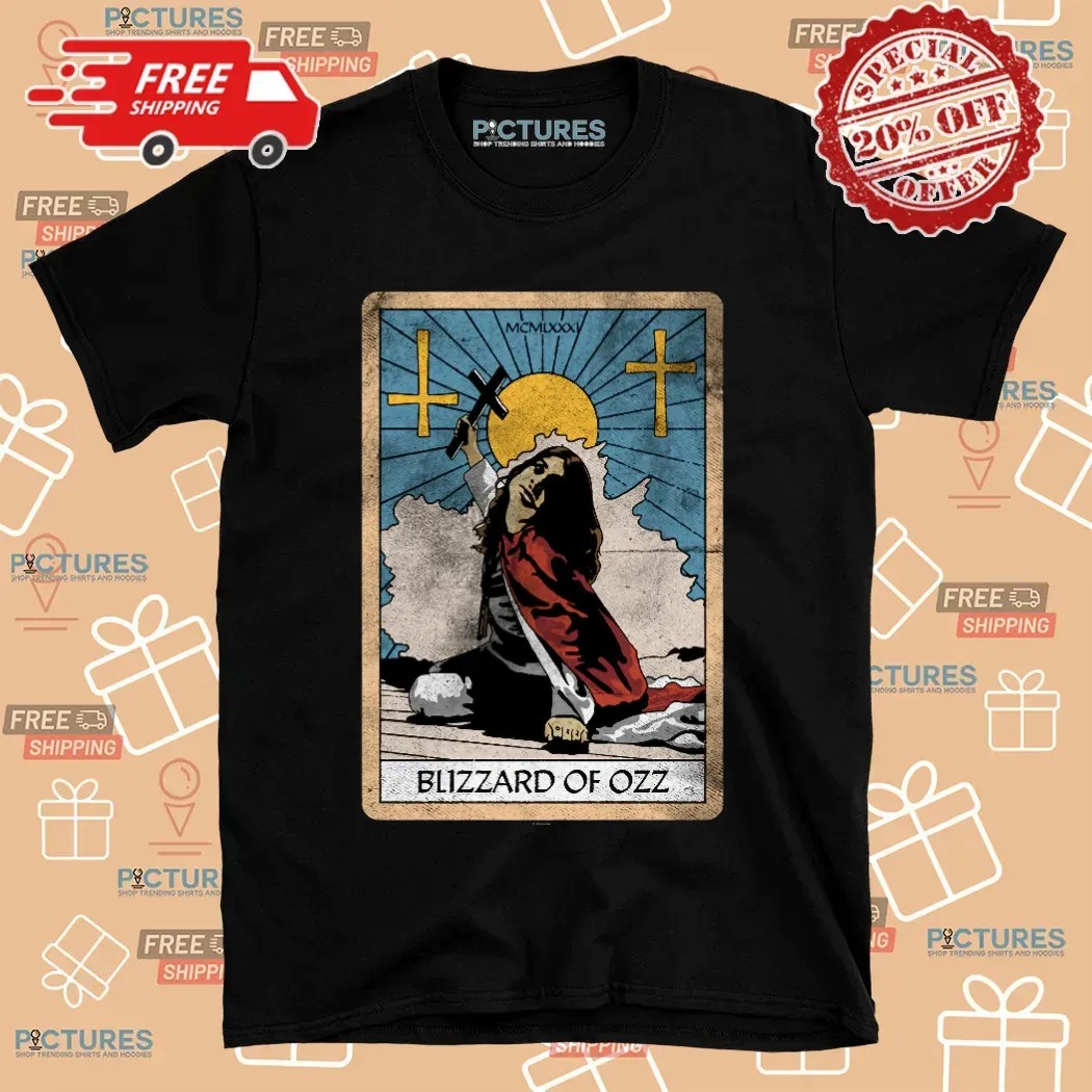 Blizzard Of Ozz Tarot Card Vintage T Shirt