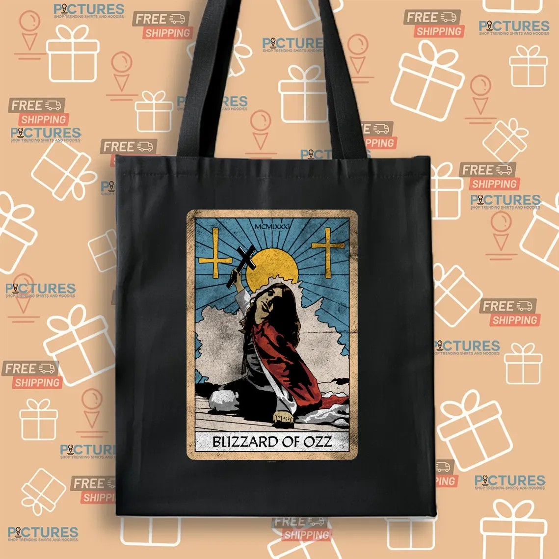 Blizzard Of Ozz Tarot Card Vintage T Shirt