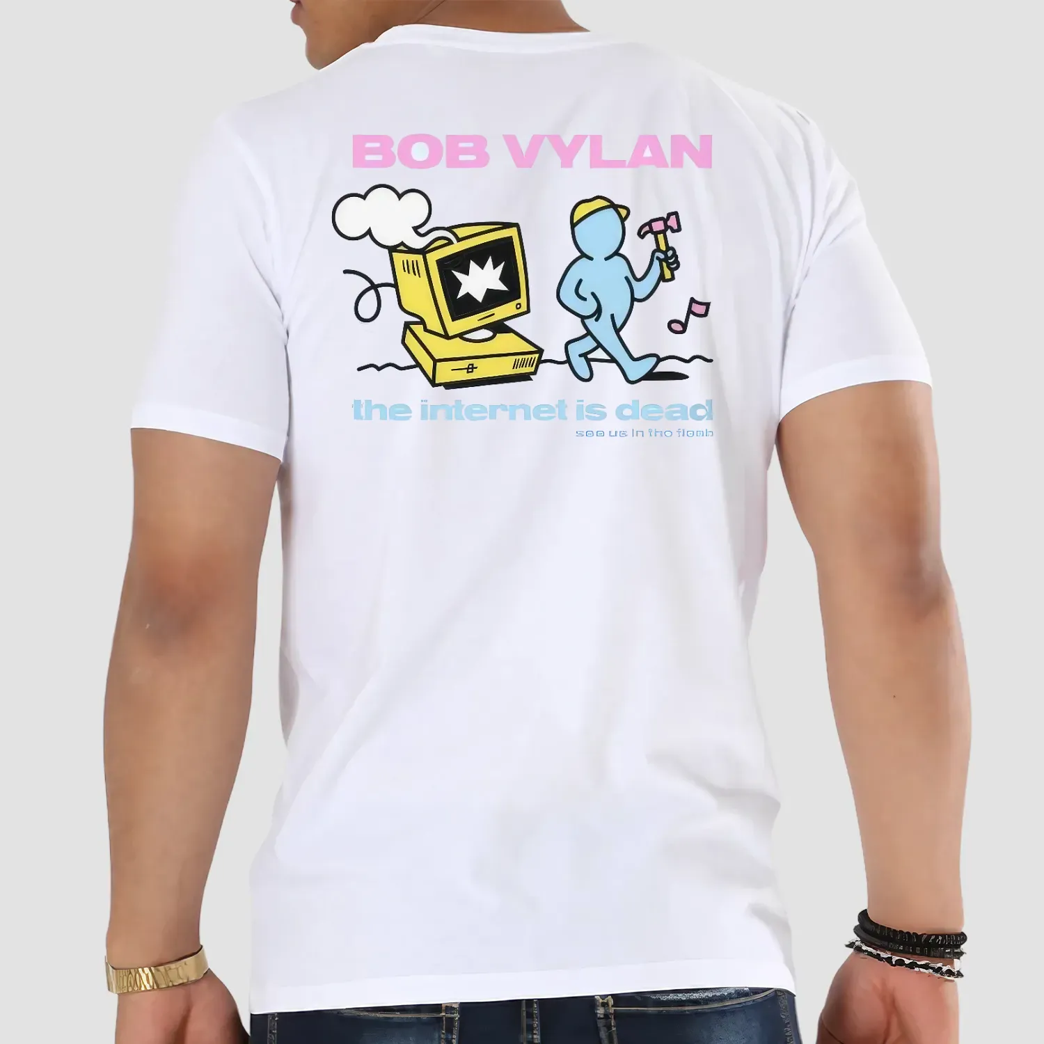 Bob Vylan Internet Is Dead Double Sided T Shirt