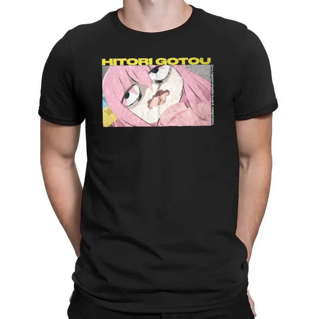 Bocchi The Rock Anxiety Hitori Gotou Sorry I Needed A Breather In A Dark Cramped Space Anime T Shirt
