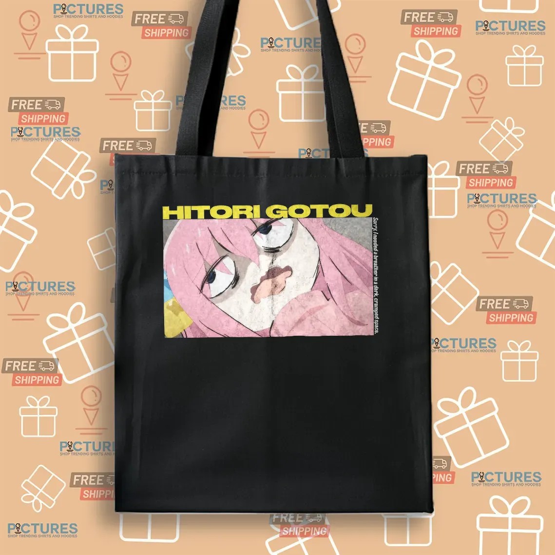 Bocchi The Rock Anxiety Hitori Gotou Sorry I Needed A Breather In A Dark Cramped Space Anime T Shirt