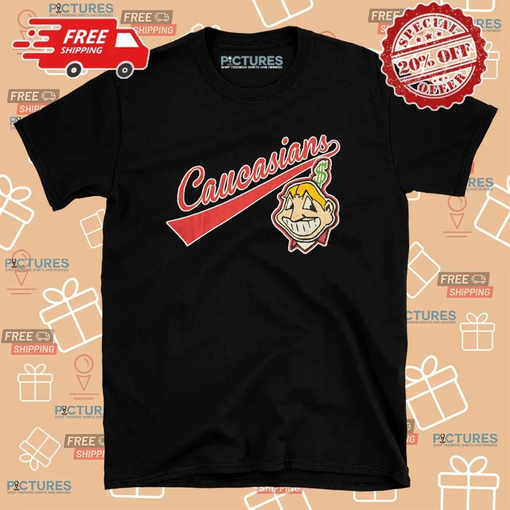 Bomani Jones Wears Caucasians Cleveland Indians Chief T Shirt