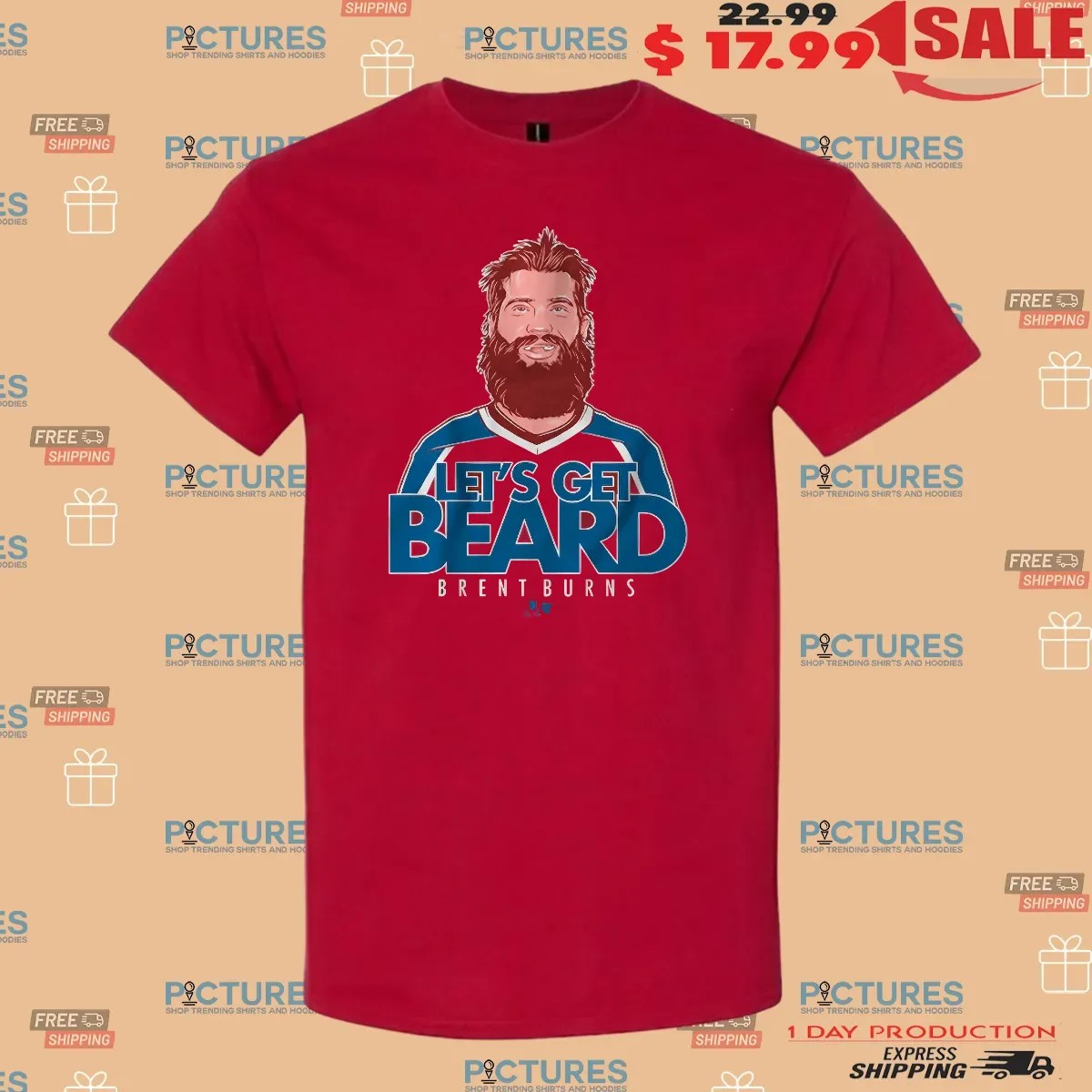 Brent Burns Let's Get Beard Colorado Avalanche Hockey Graphic T Shirt
