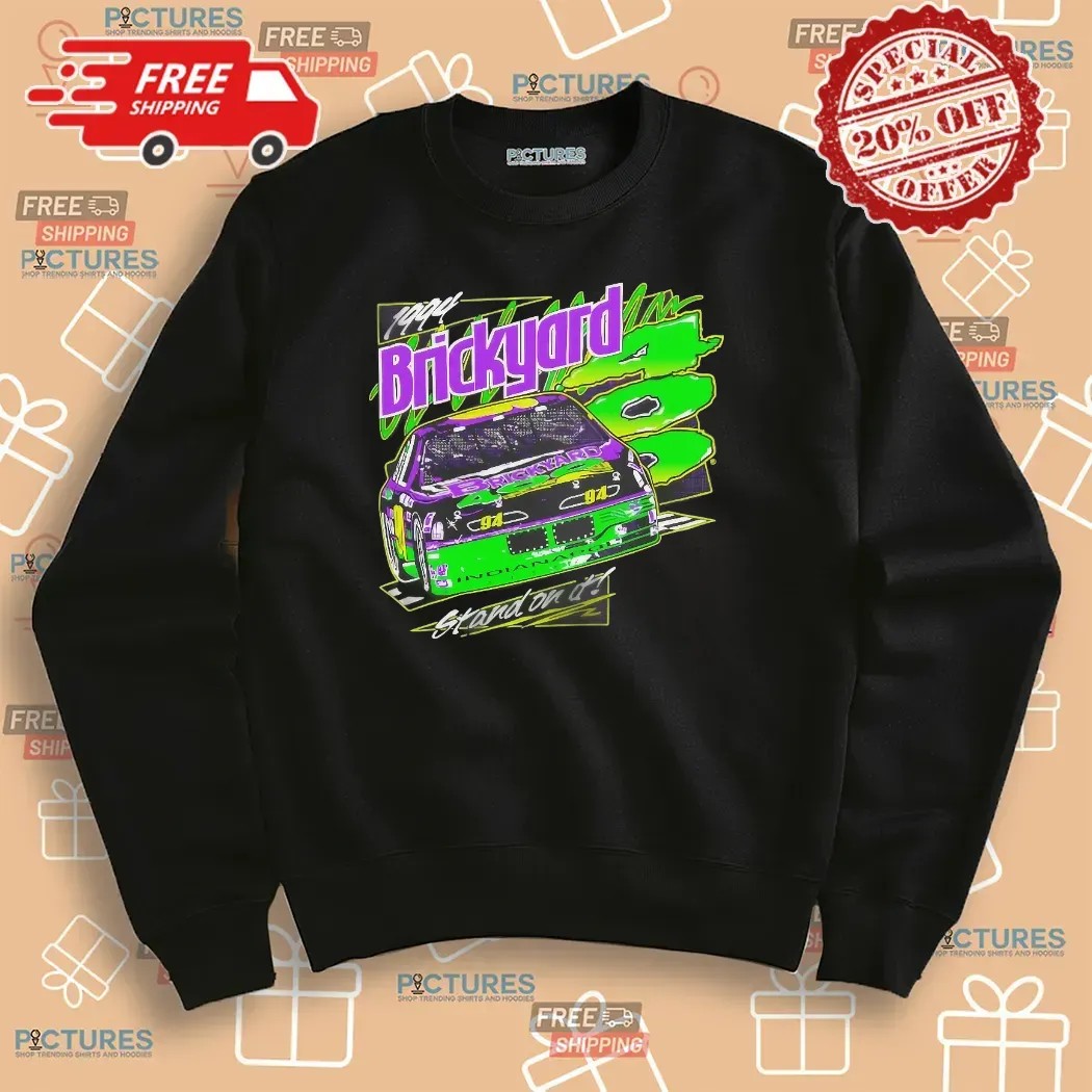 Brickyard 400 1994 Stand On It Neon Graphic T Shirt Brickyard 400 1994 Stand On It Neon Graphic T Shirt