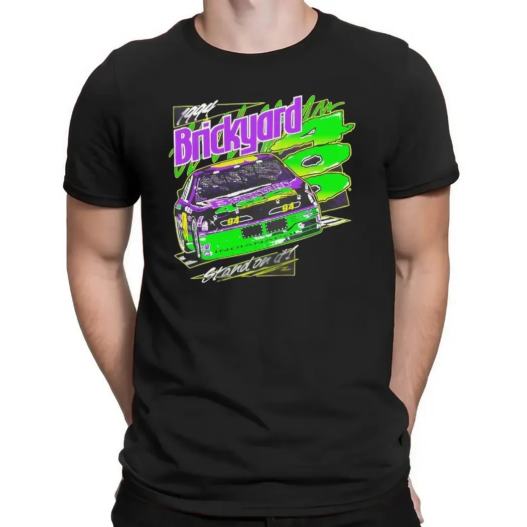 Brickyard 400 1994 Stand On It Neon Graphic T Shirt Brickyard 400 1994 Stand On It Neon Graphic T Shirt