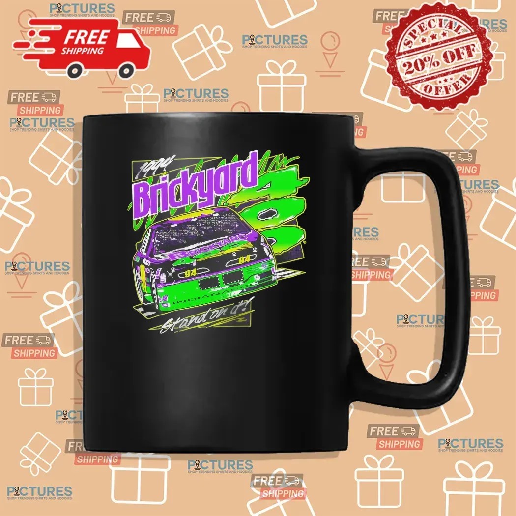 Brickyard 400 1994 Stand On It Neon Graphic T Shirt Brickyard 400 1994 Stand On It Neon Graphic T Shirt