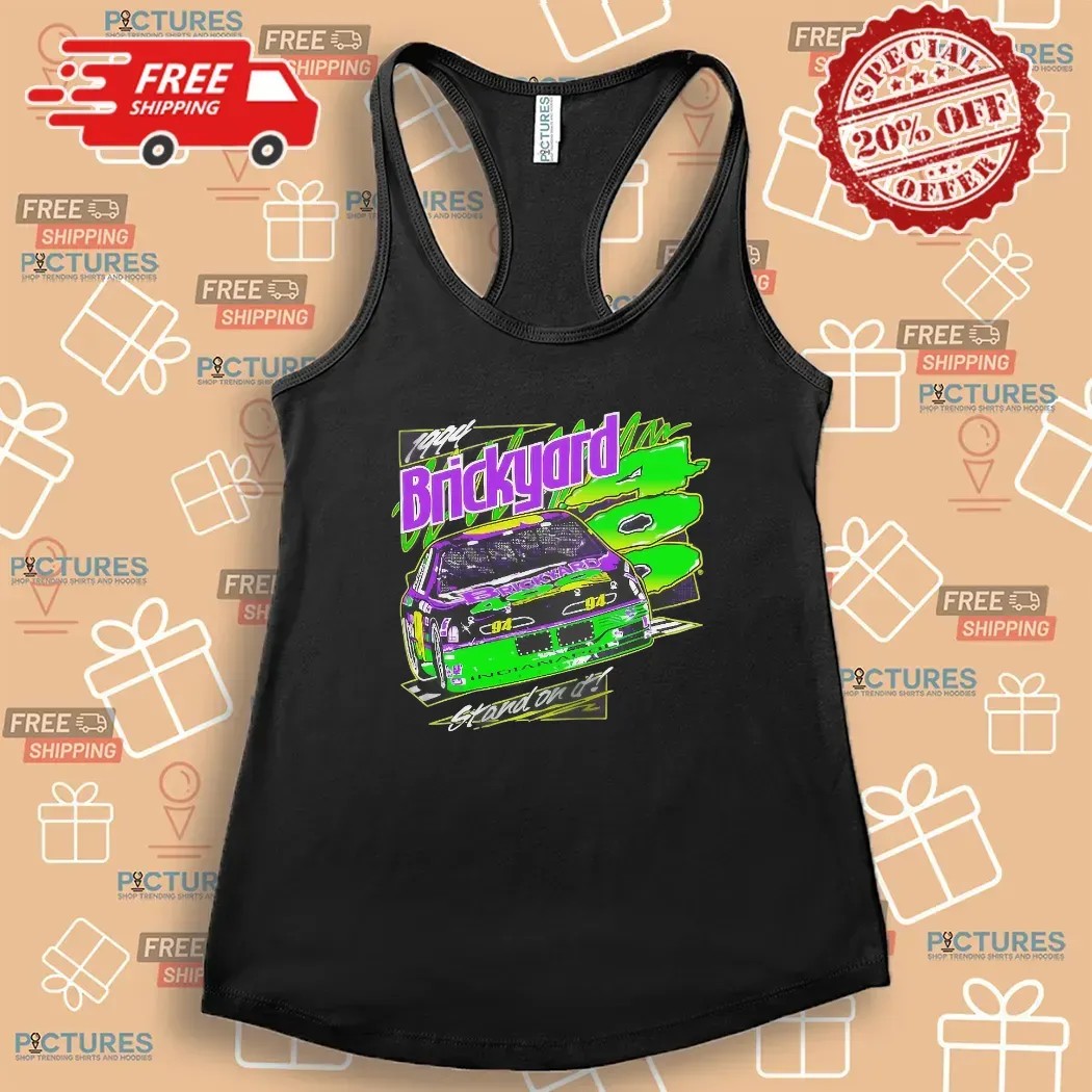 Brickyard 400 1994 Stand On It Neon Graphic T Shirt Brickyard 400 1994 Stand On It Neon Graphic T Shirt