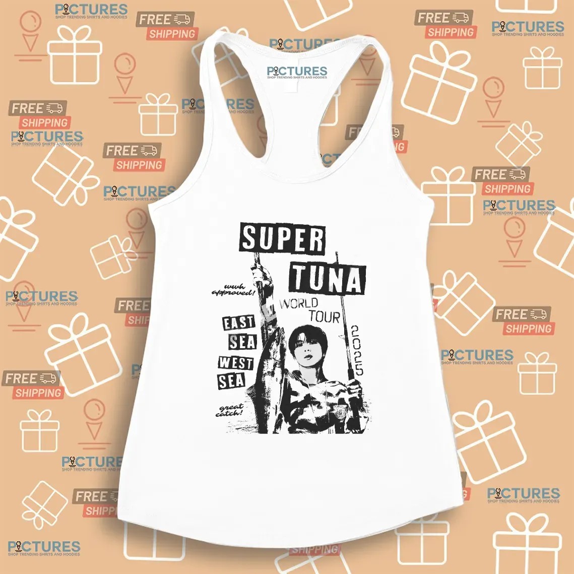 Bts Jin Kim Seok Jin Super Tuna World Tour East Sea West Sea T Shirt