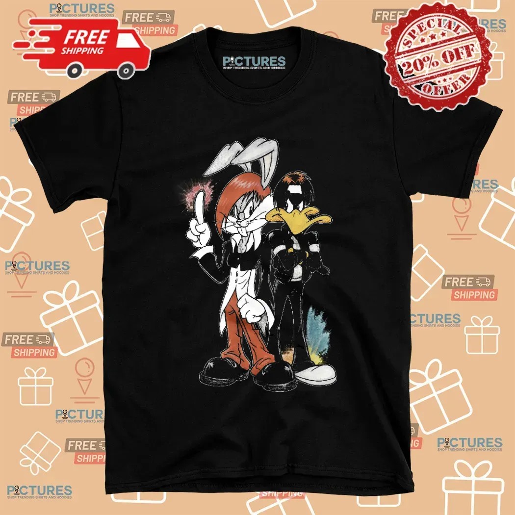Bugs Bunny and Daffy Duck Looney Tunes Retro T Shirt