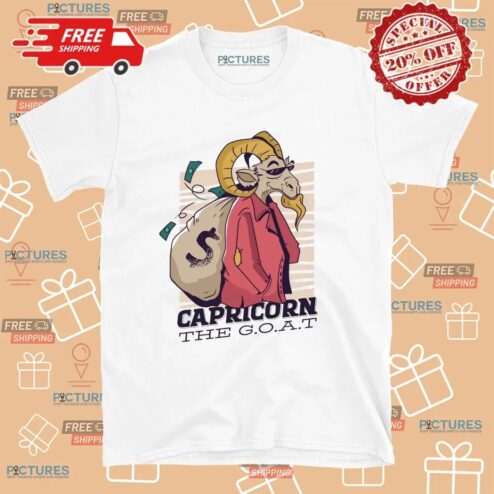 Capricorn The Goat Carrying A Huge Sack Of Money T Shirt