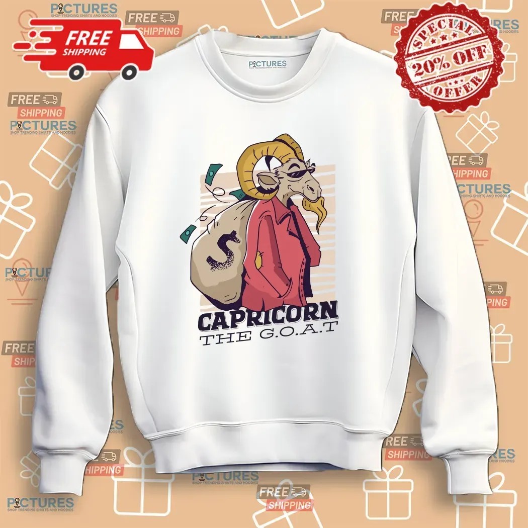 Capricorn The Goat Carrying A Huge Sack Of Money T Shirt