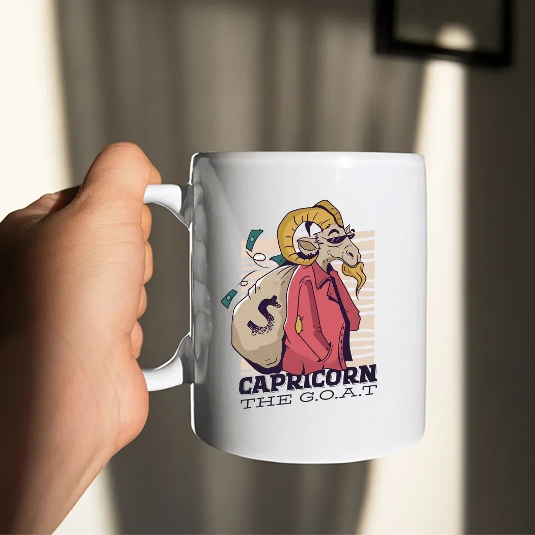 Capricorn The Goat Carrying A Huge Sack Of Money T Shirt