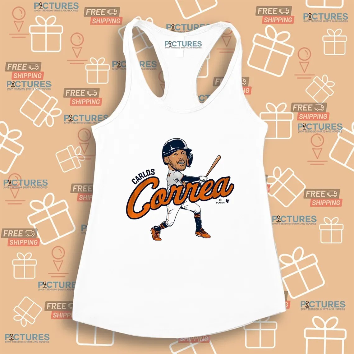 Carlos Correa Houston Astros Caricature T Shirt Carlos Correa Houston Astros Caricature T Shirt