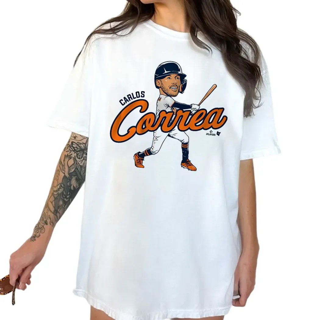 Carlos Correa Houston Astros Caricature T Shirt Carlos Correa Houston Astros Caricature T Shirt