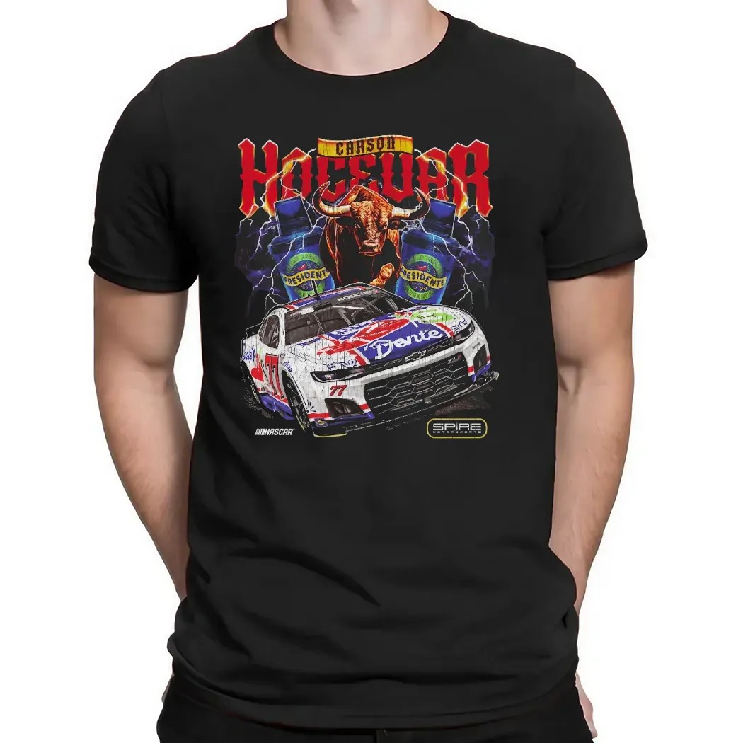 Carson Hocevar 2025 Chili's Ride The Dente 77 Nascar Chevrolet Racing T Shirt