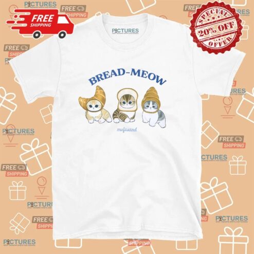 Cat Bread Meow Mofusand Croissant Sandwich T Shirt