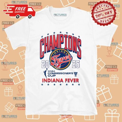 Champion Indiana Fever WNBA Commissioner’s Cup 2025 T Shirt