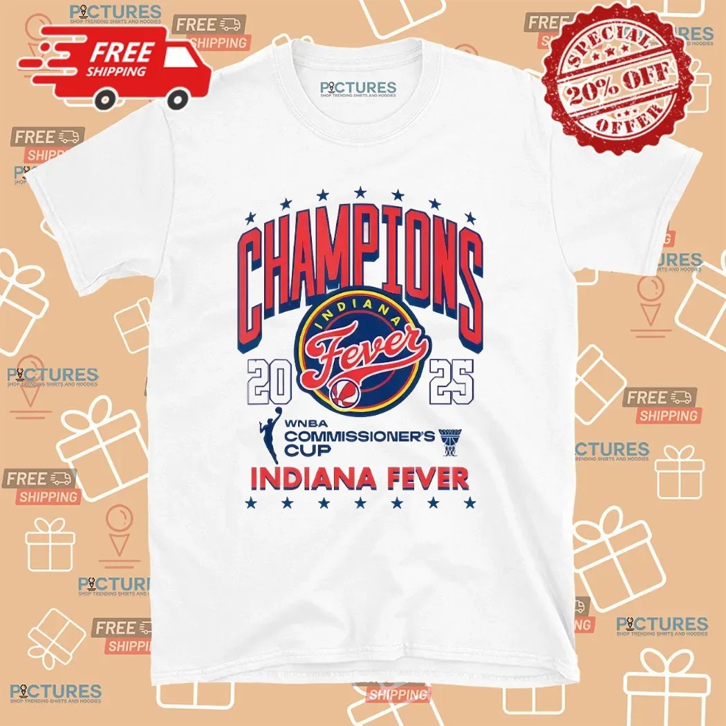 Champion Indiana Fever WNBA Commissioner’s Cup 2025 T Shirt