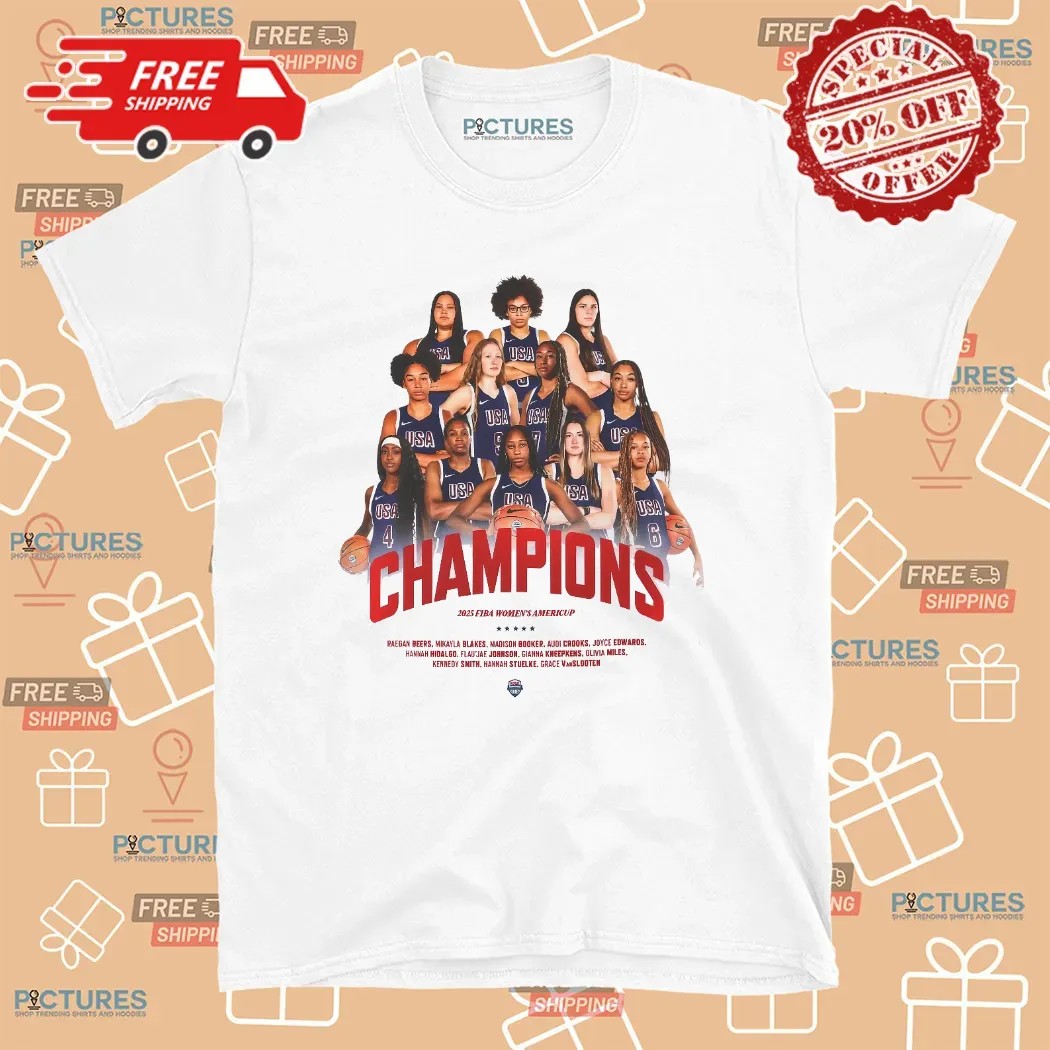 Champions 2025 FIBA Women’s AmeriCup T Shirt