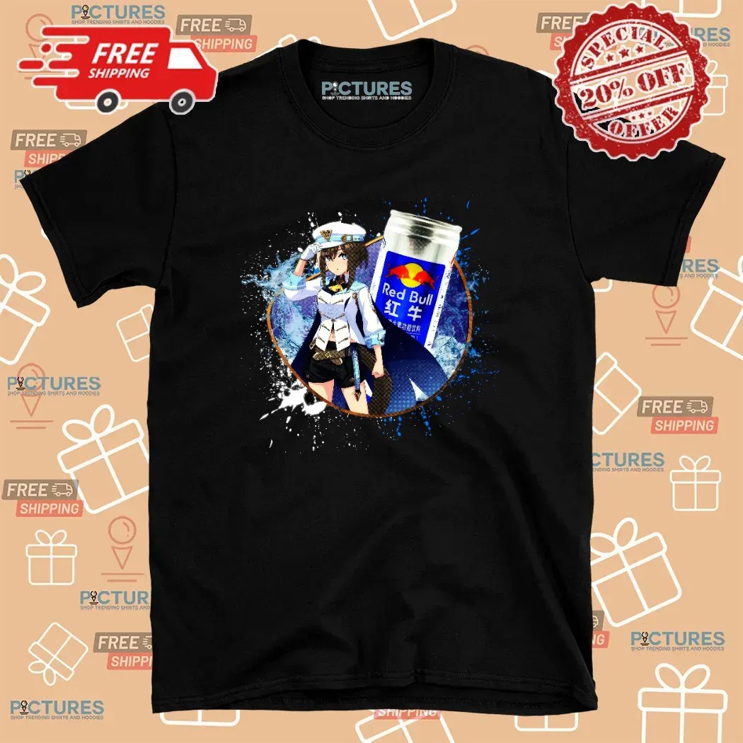 Cheval Grand Uma Musume Pretty Derby Red Bull Blue Extra Energy China Anime T Shirt