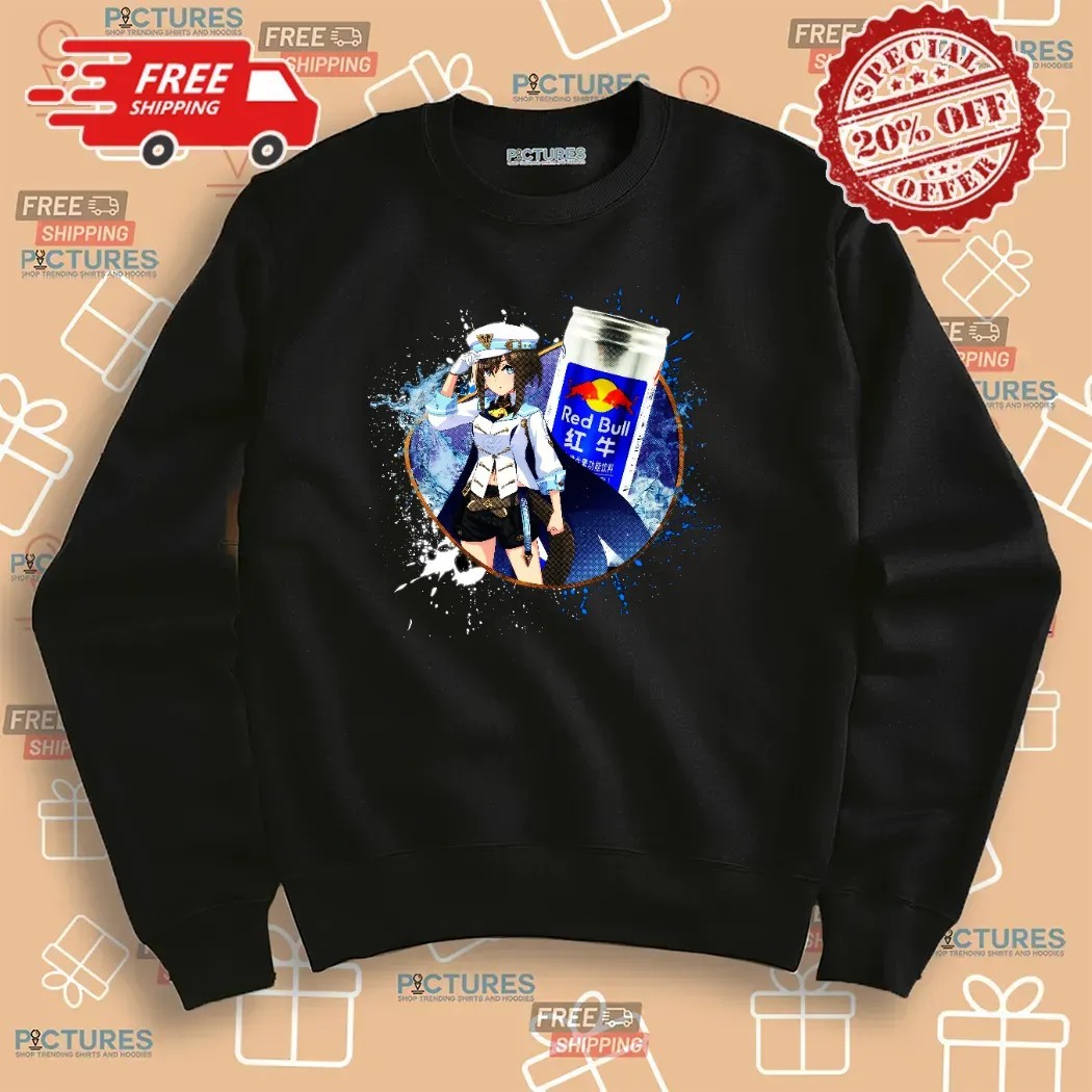 Cheval Grand Uma Musume Pretty Derby Red Bull Blue Extra Energy China Anime T Shirt