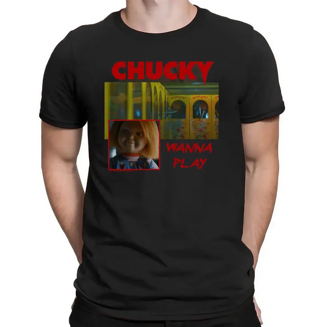 Chucky TV Series Good Guys Wanna Play Horror Movie T Shirt